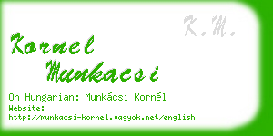 kornel munkacsi business card